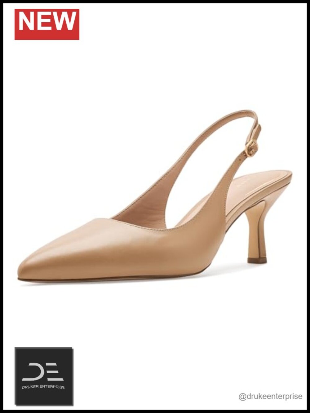 Cole Haan Women's Hansell Slingback Leather Pump Heels